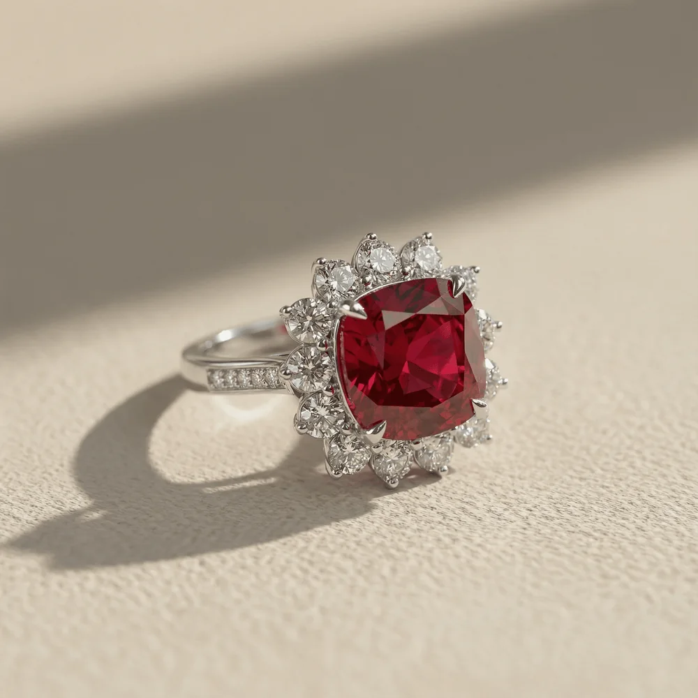 Lab-grown diamond ring