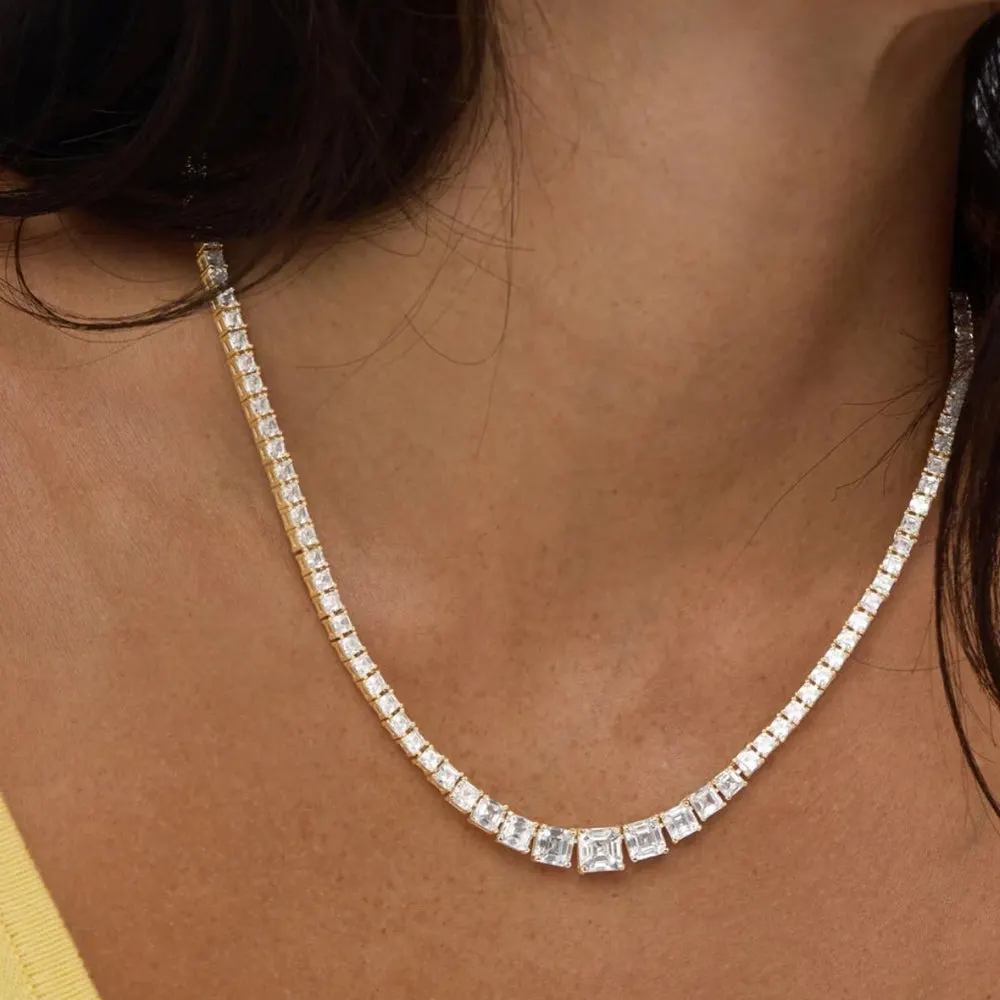 Lab-grown diamond necklace