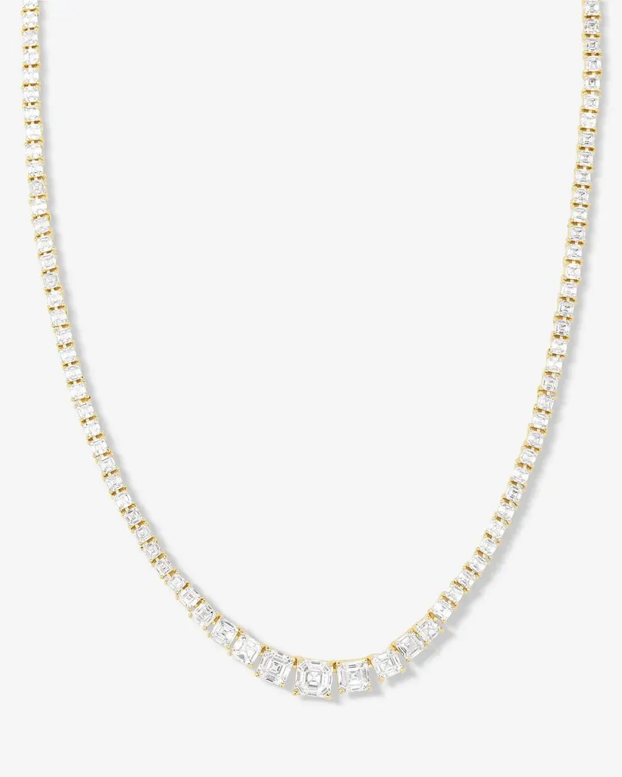 Lab-grown diamond necklace