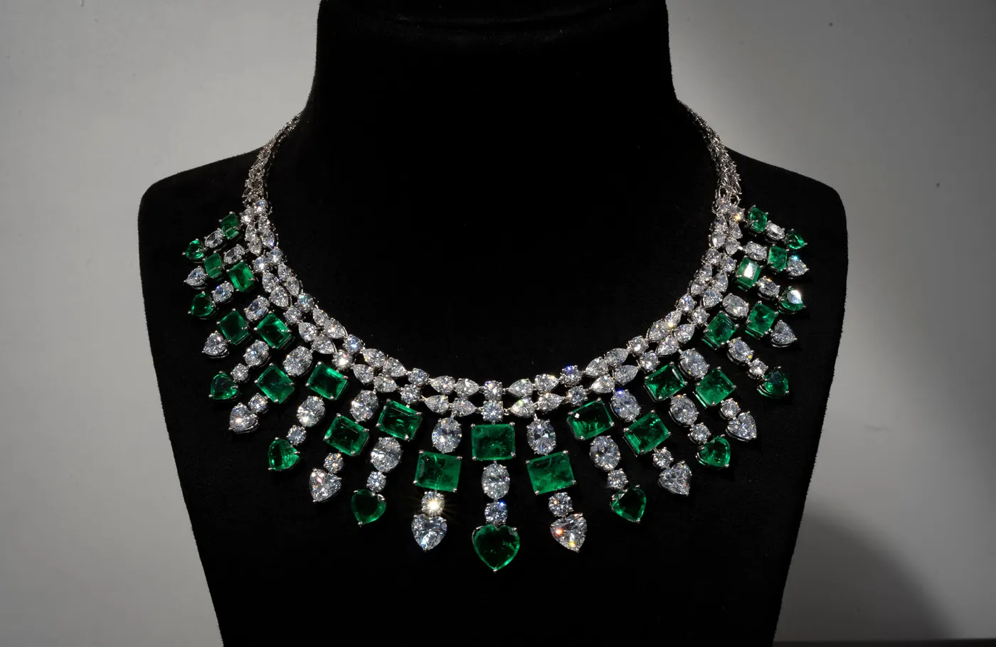 Lab-grown diamond necklace