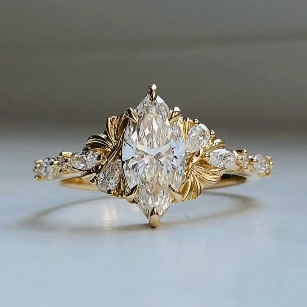 Lab-grown diamond ring