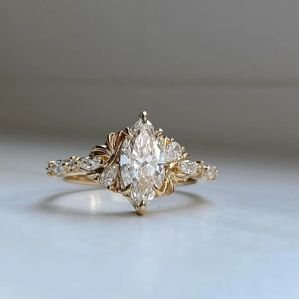 Lab-grown diamond ring