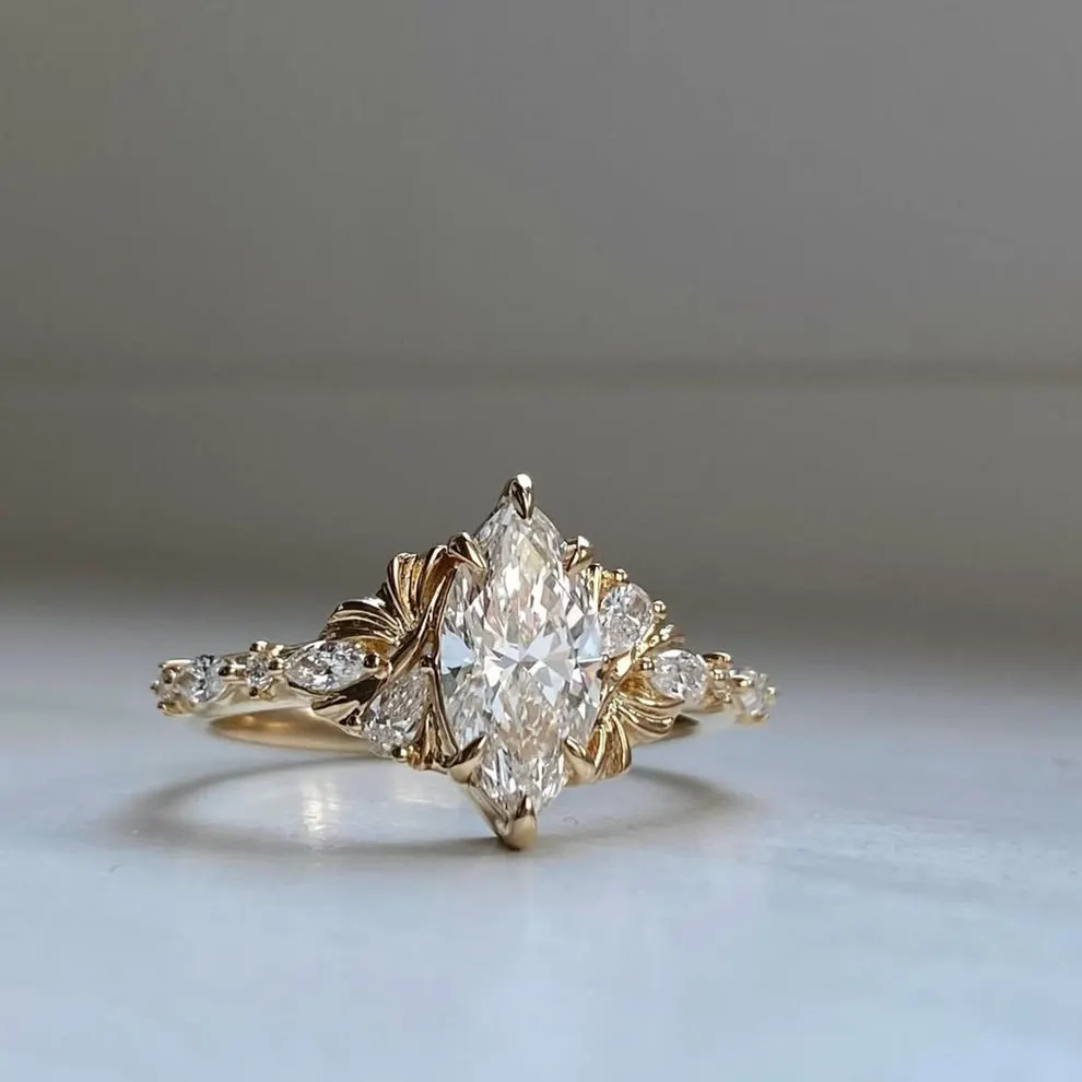 Lab-grown diamond ring