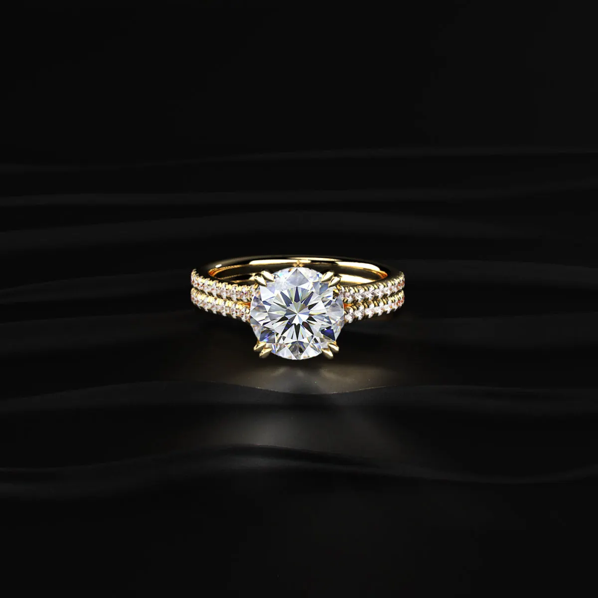 Lab-grown diamond ring
