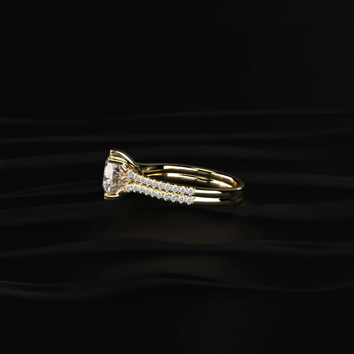 Lab-grown diamond ring