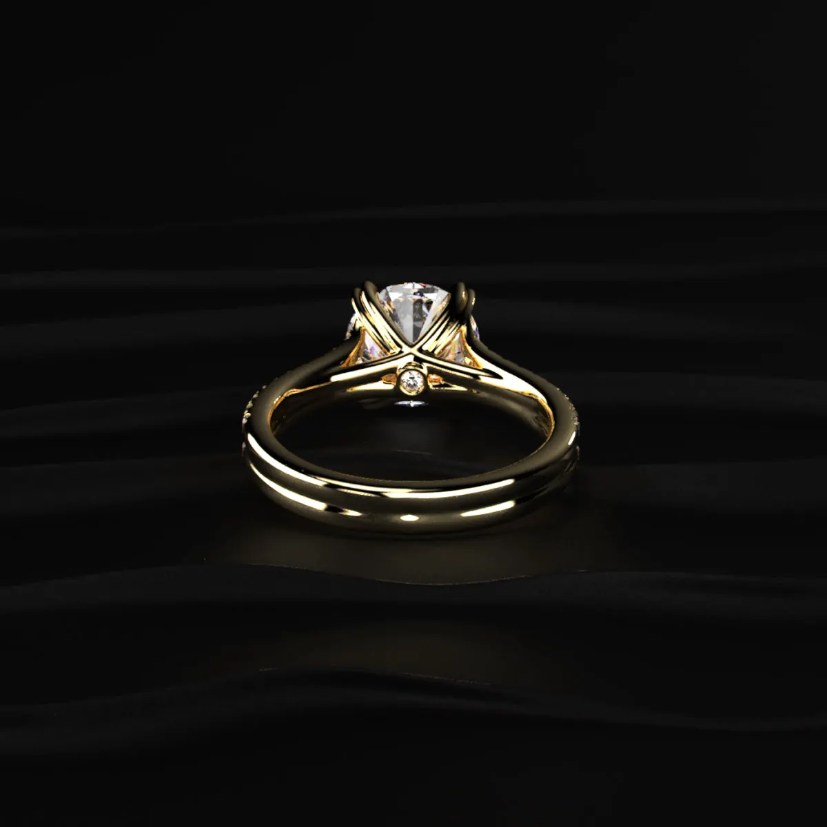 Lab-grown diamond ring