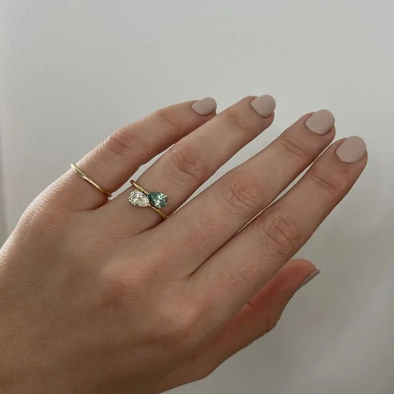 Lab-grown diamond ring