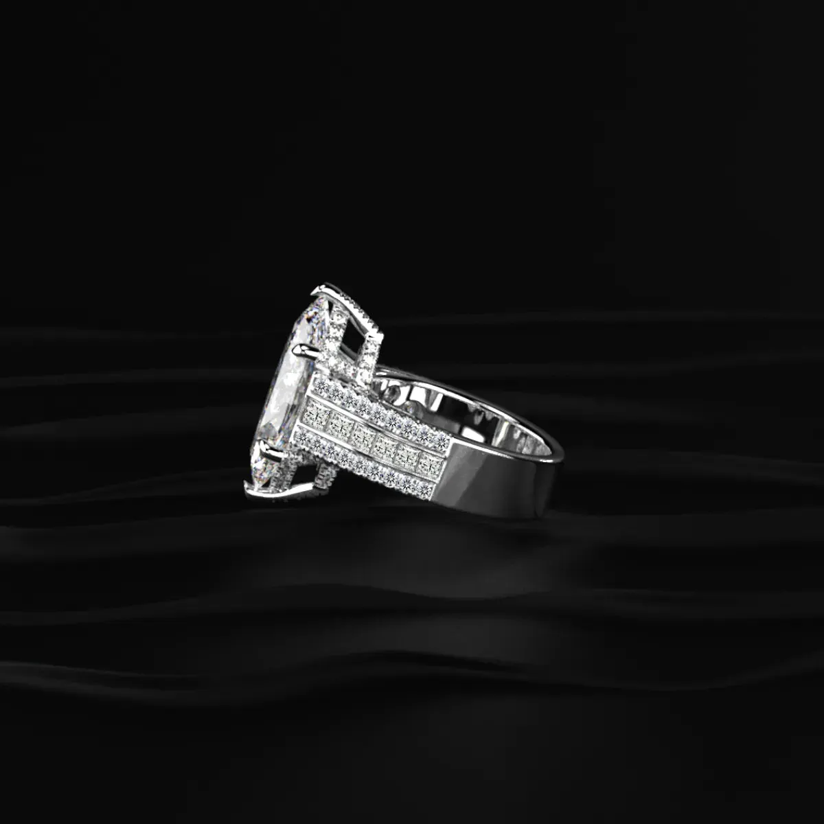 Lab-grown diamond ring