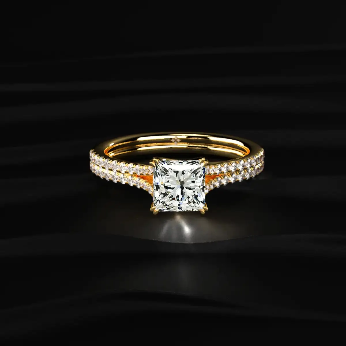 Lab-grown diamond ring