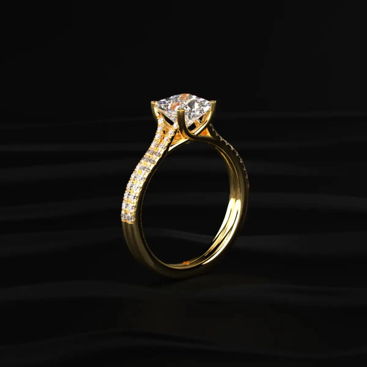 Lab-grown diamond ring