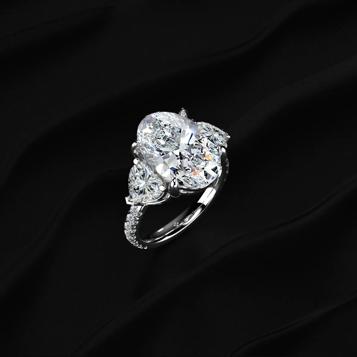 Lab-grown diamond ring