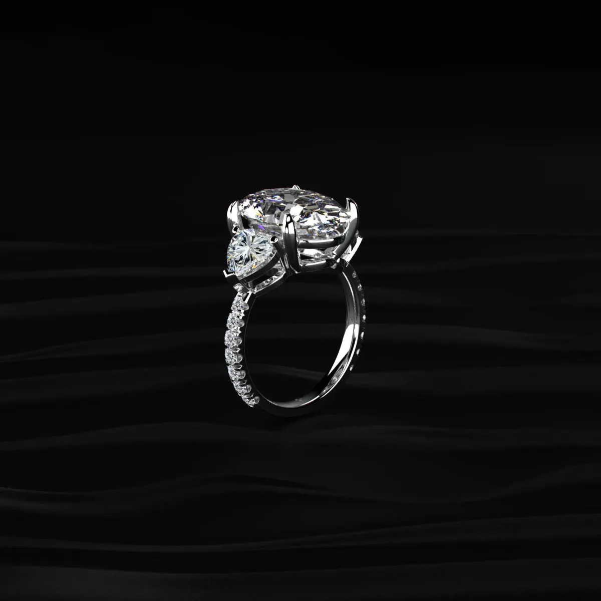 Lab-grown diamond ring