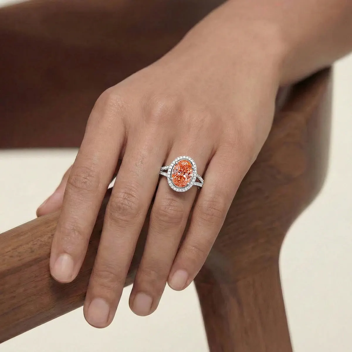 Lab-grown diamond ring