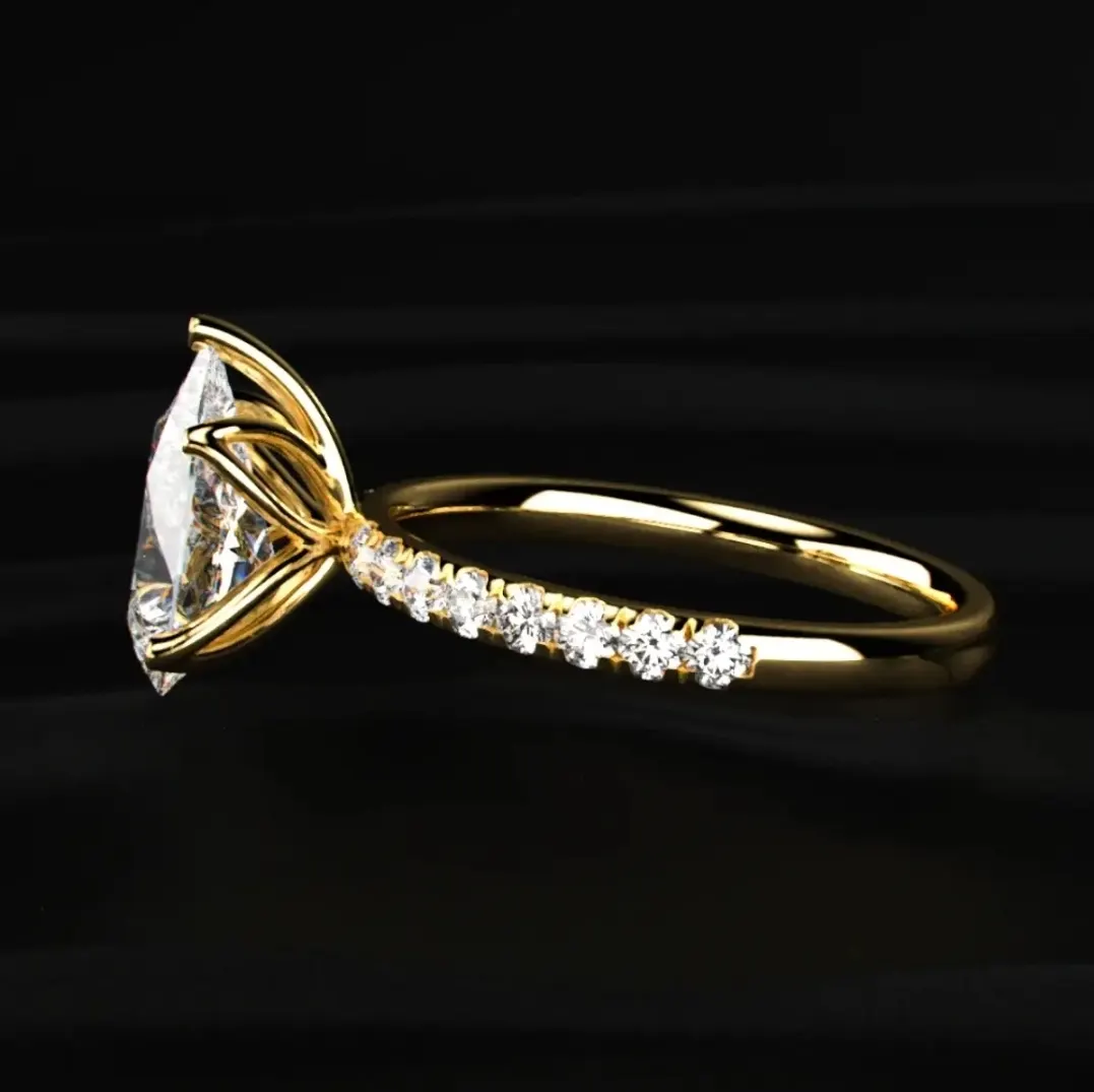 Lab-grown diamond ring