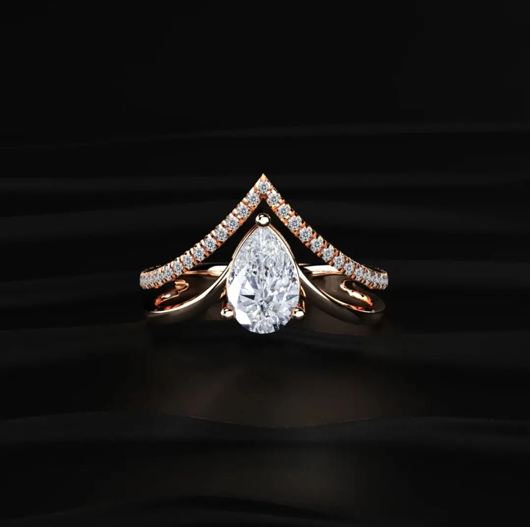 Lab-grown diamond ring