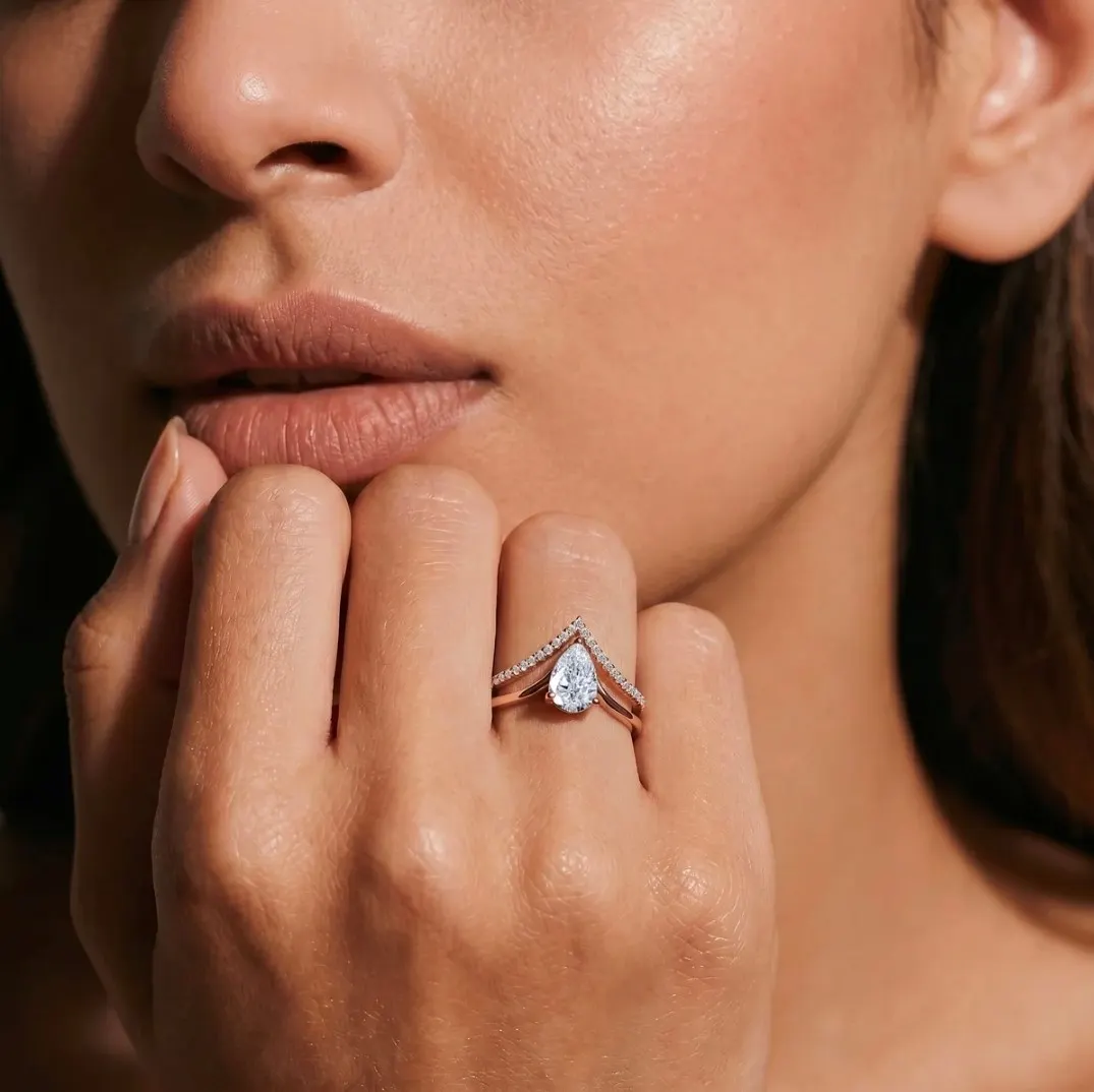 Lab-grown diamond ring