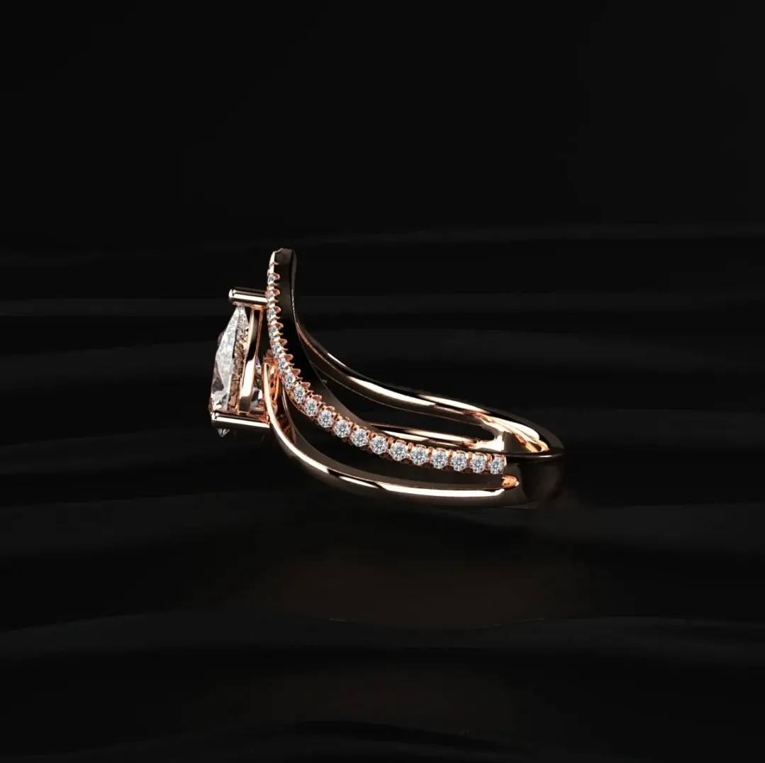 Lab-grown diamond ring