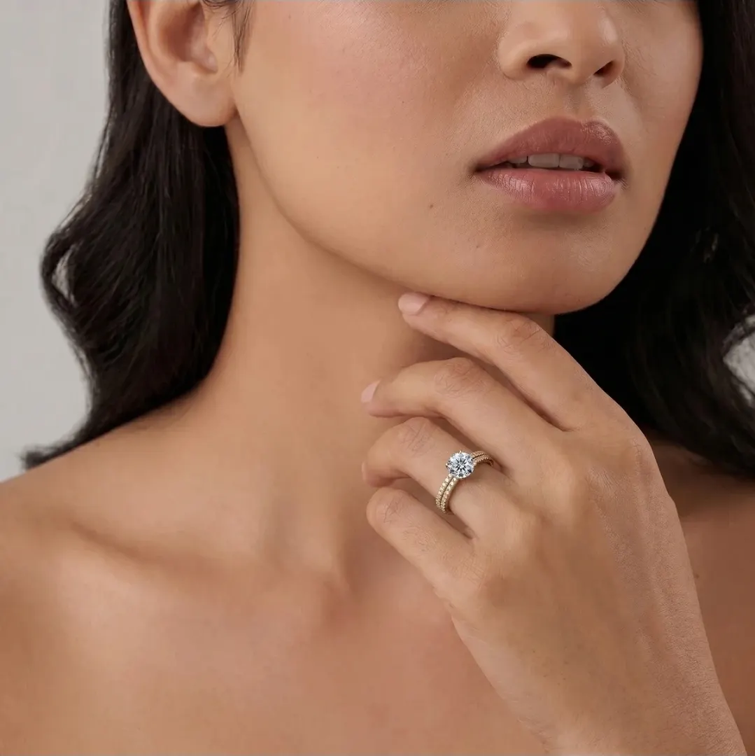 Lab-grown diamond ring