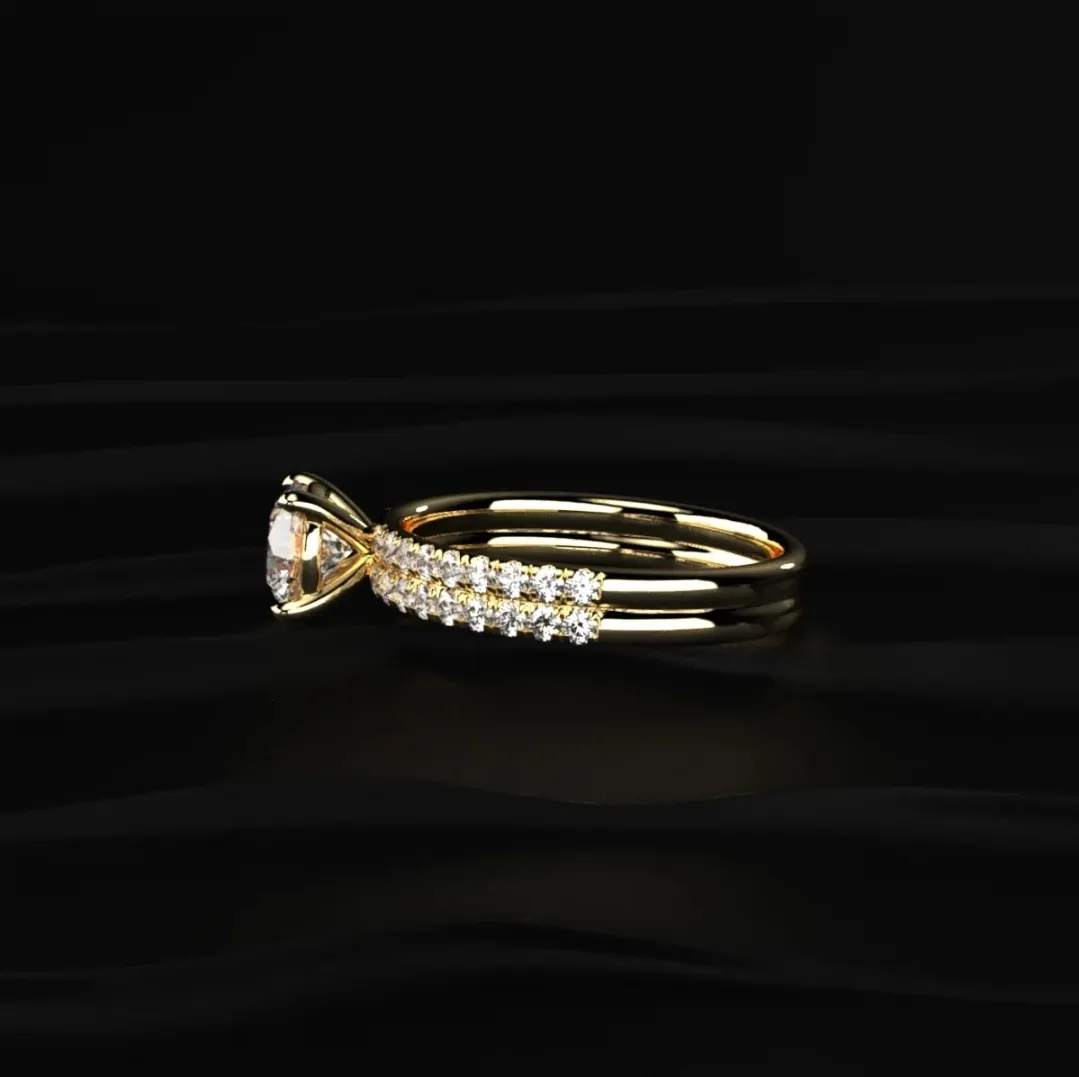 Lab-grown diamond ring