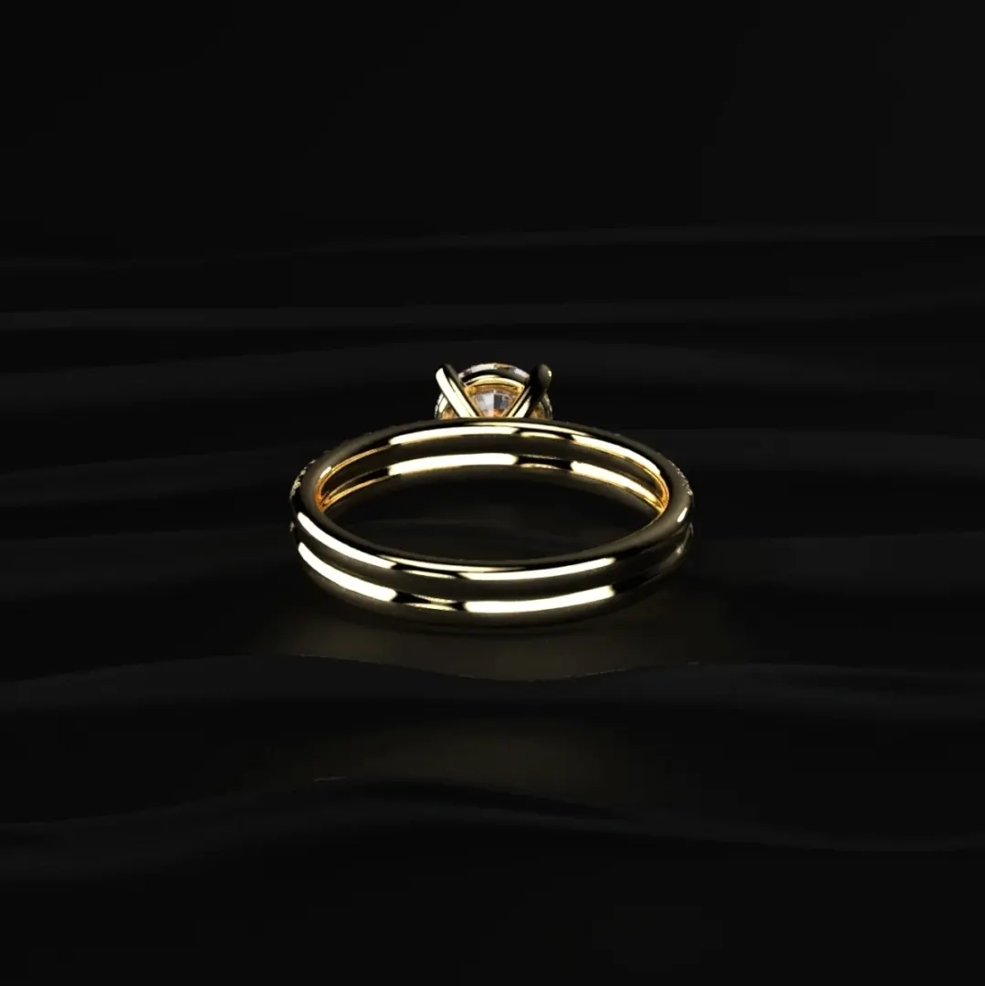 Lab-grown diamond ring