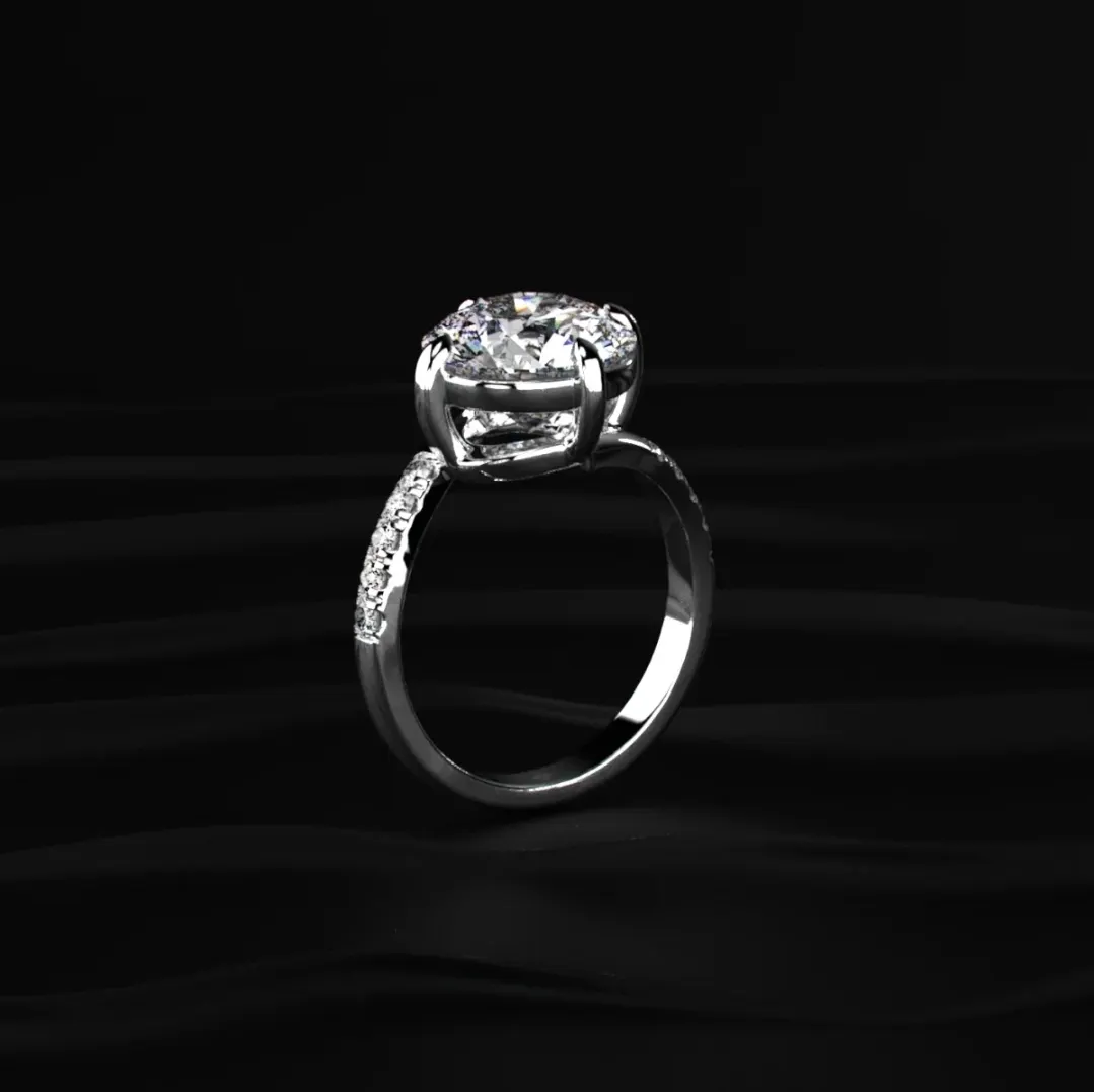 Lab-grown diamond ring