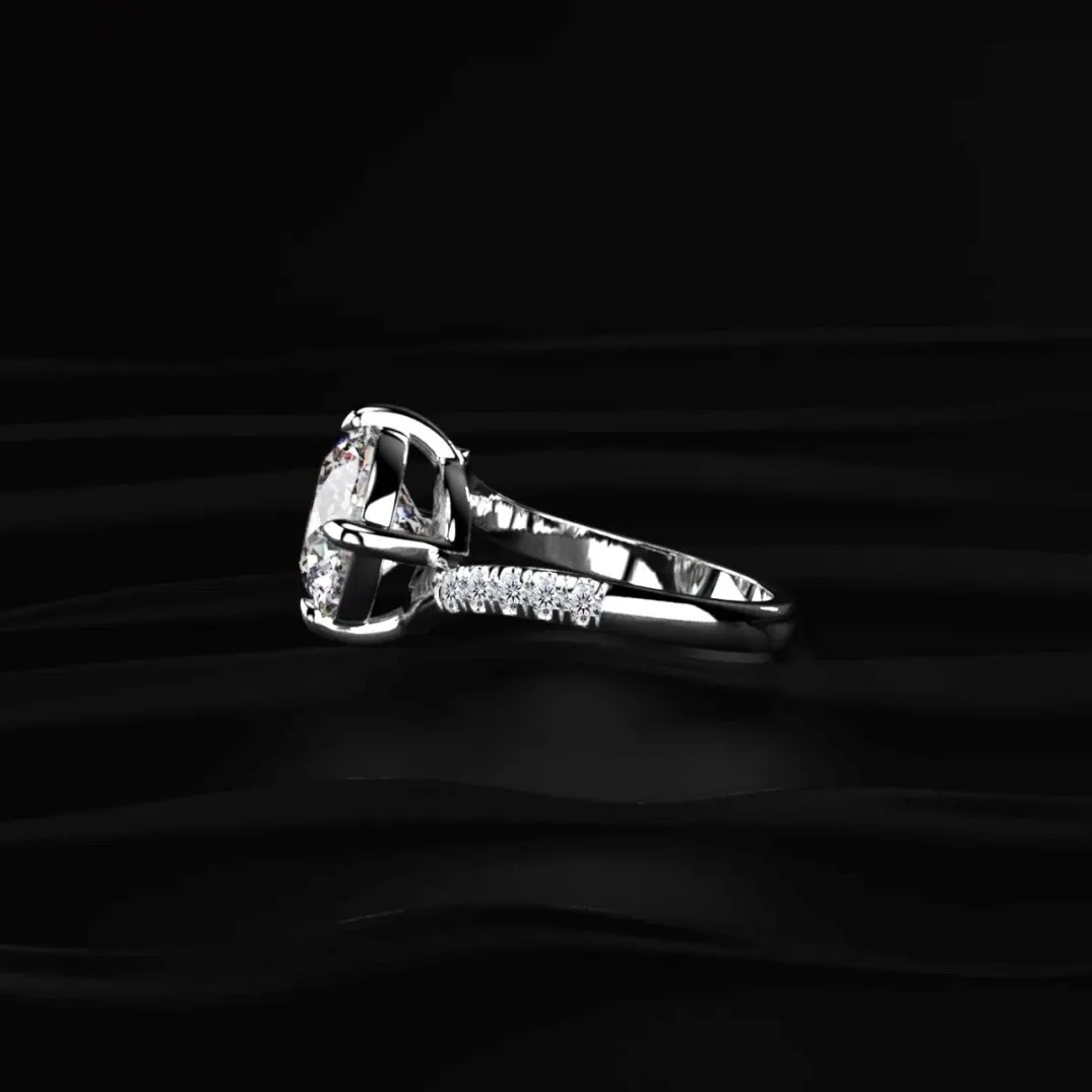 Lab-grown diamond ring