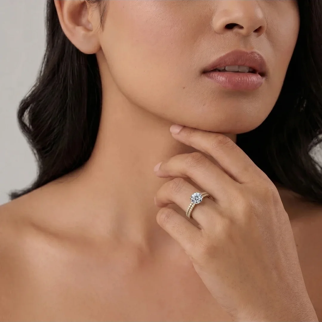 Lab-grown diamond ring